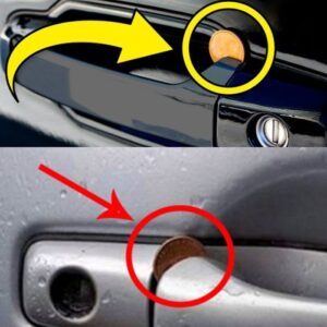 Here’s what it means if you spot a penny lodged in your car door handle