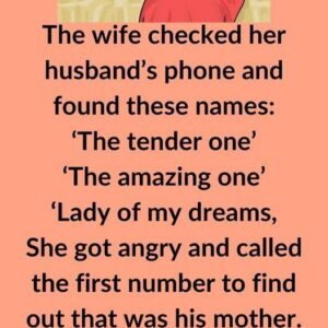 The wife checked her husband’s phone and found The wife checked her husband’s phone and found