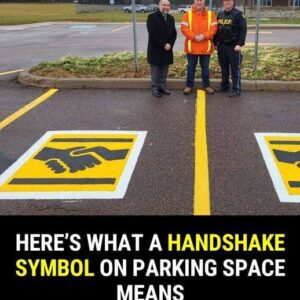 Here’s what a handshake symbol on a parking space means Here’s what a handshake symbol on a parking space means