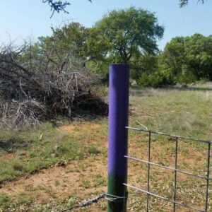 If you see a purple fence post, you need to know what it means